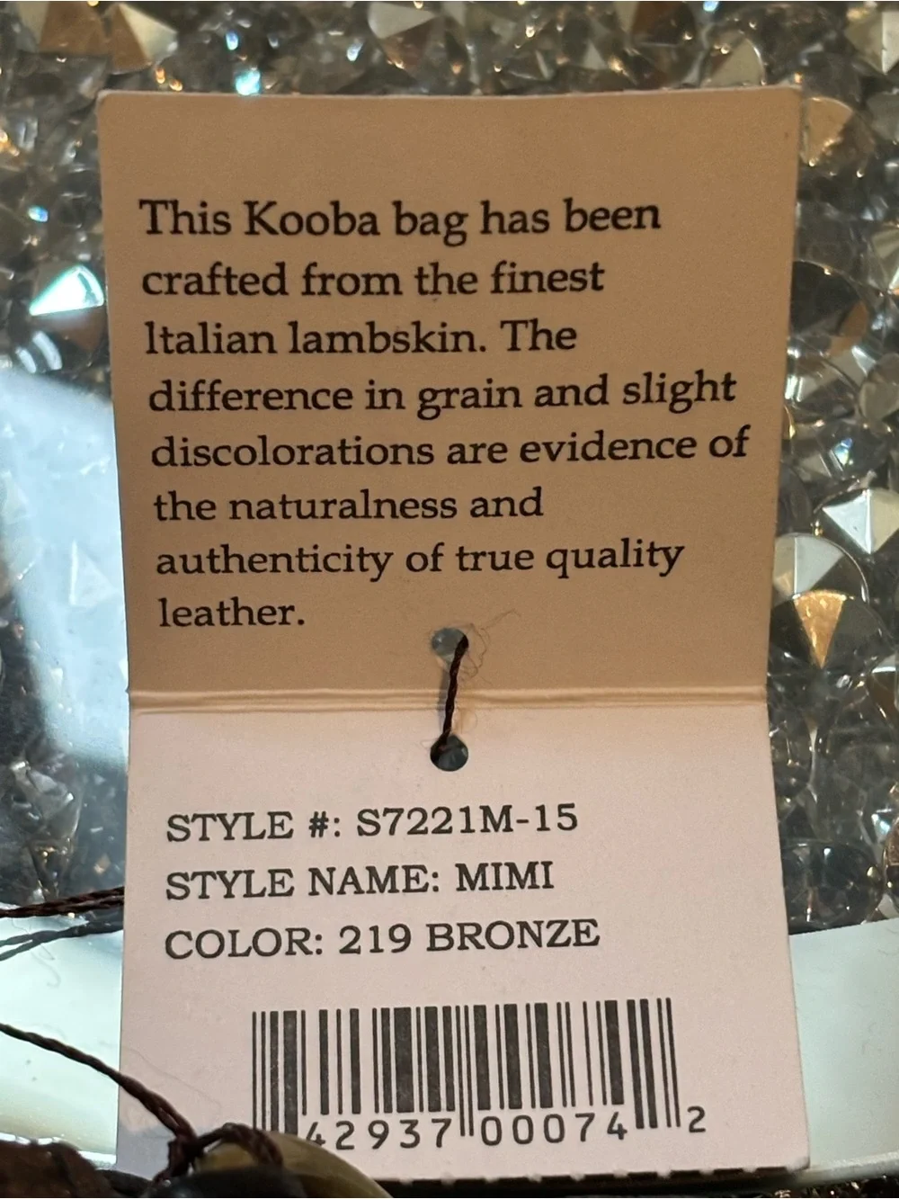 ✨ RARE FIND! Kooba Mimi Bronze Italian Lambskin Handbag ✨